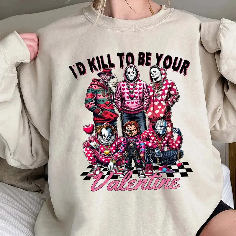 Galentine's Gang Shirt, Valentinesday Movies Shirt, VLT Graphic Tee style 10 Hoodie, Sweatshirt | UrbanDripWear.com
