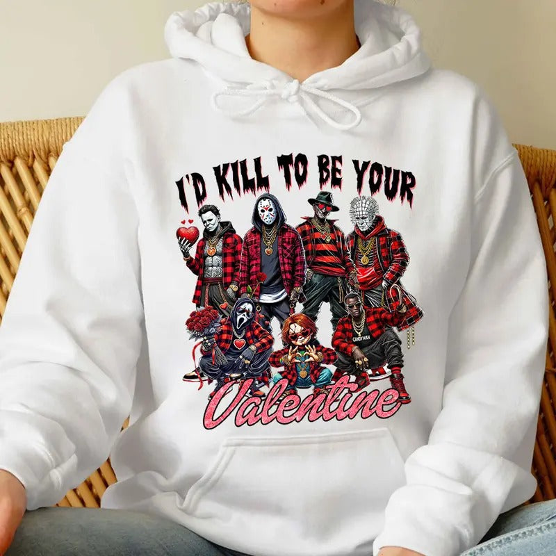 Galentine's Gang Shirt, Valentinesday Movies Shirt, VLT Graphic Tee style 11 Hoodie, Sweatshirt | UrbanDripWear.com