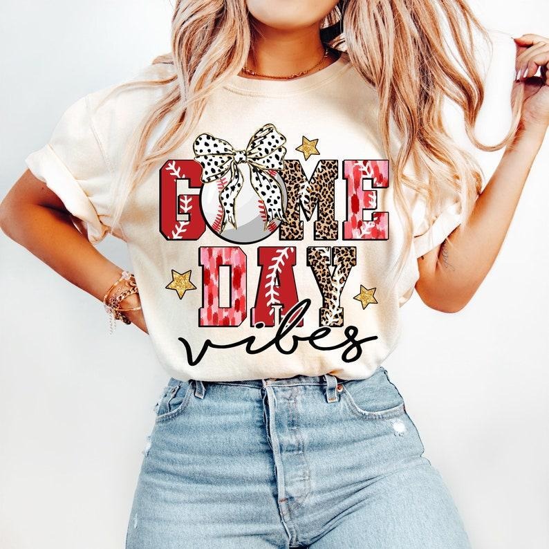 Game Day Baseball Coquette tShirt-sweatshirt-hoodie, Baseball Bow sweatshirt, Baseball Mama sweatshirt, Baseball Mom ,...