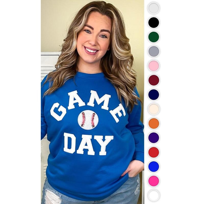 Game Day Sparkle Baseball Adult Sweatshirt T-Shirts, Hoodie | UrbanDripWear.com