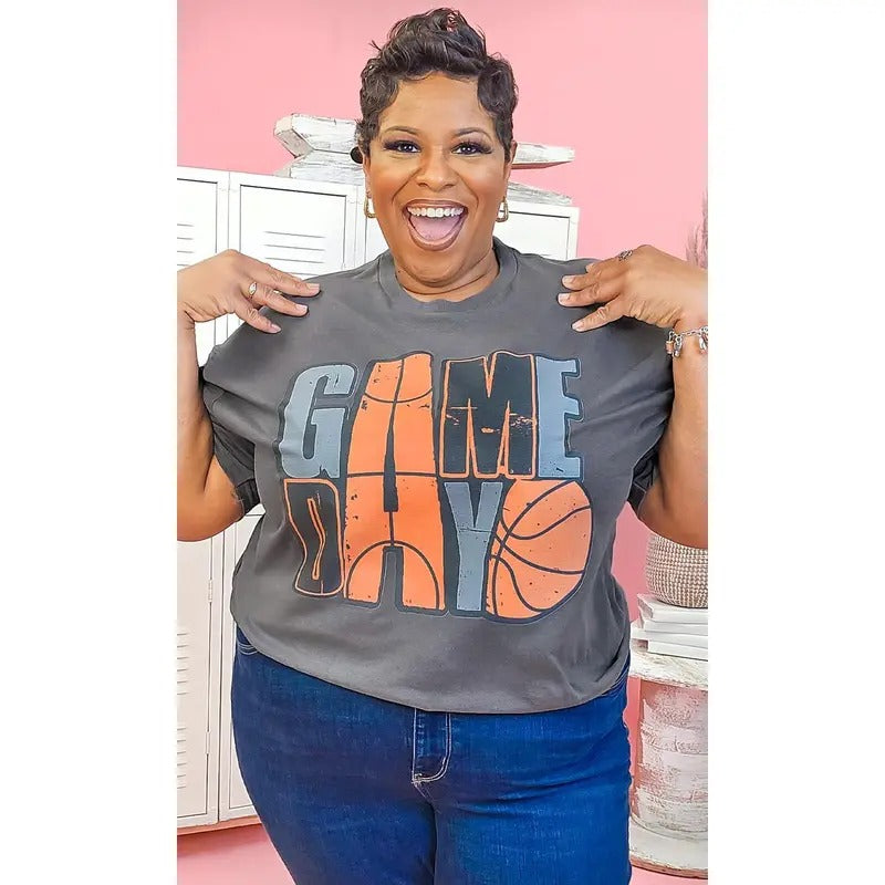 Game Day Stacked Basketball Shirt Hoodie, Sweatshirt | UrbanDripWear.com