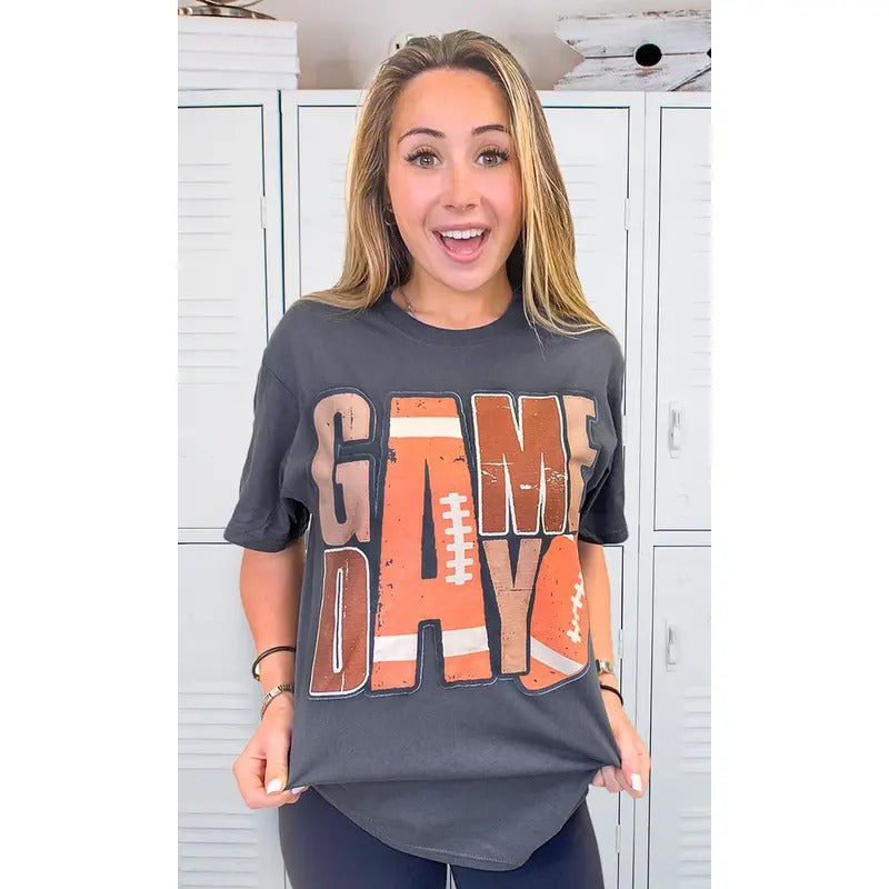 Game Day Stacked Football Shirt Hoodie, Sweatshirt | UrbanDripWear.com