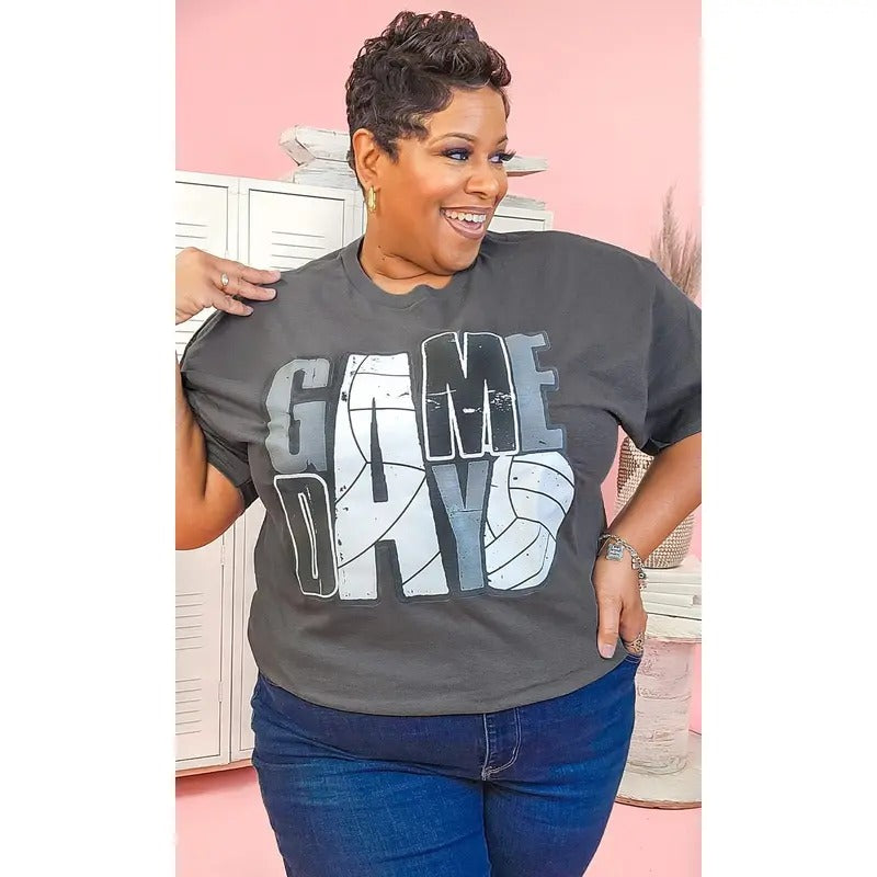Game Day Stacked Volleyball Shirt Hoodie, Sweatshirt | UrbanDripWear.com