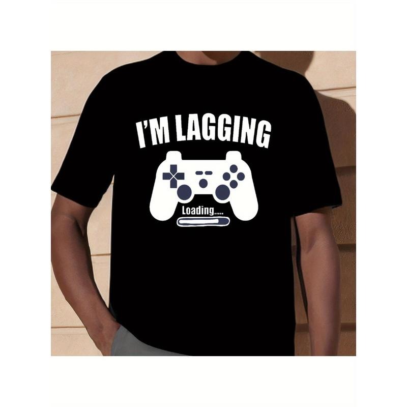 Game On! Gaming T Shirt Vibrant Game Console Graphic Print, Ultra-Casual Short Sleeve Tee Perfect for Male Gamers, Ideal...