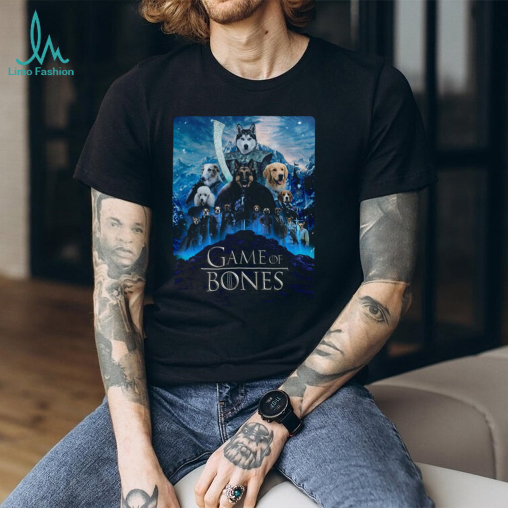 Game of Bones Dog Breeds Iron Throne Parody T Shirt