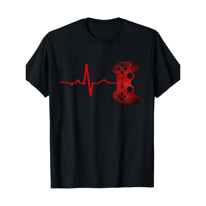 Gamer Heartbeat Video Games Gaming Boys Teens Men T-Shirt - made in usa Hoodie, Sweatshirt | UrbanDripWear.com