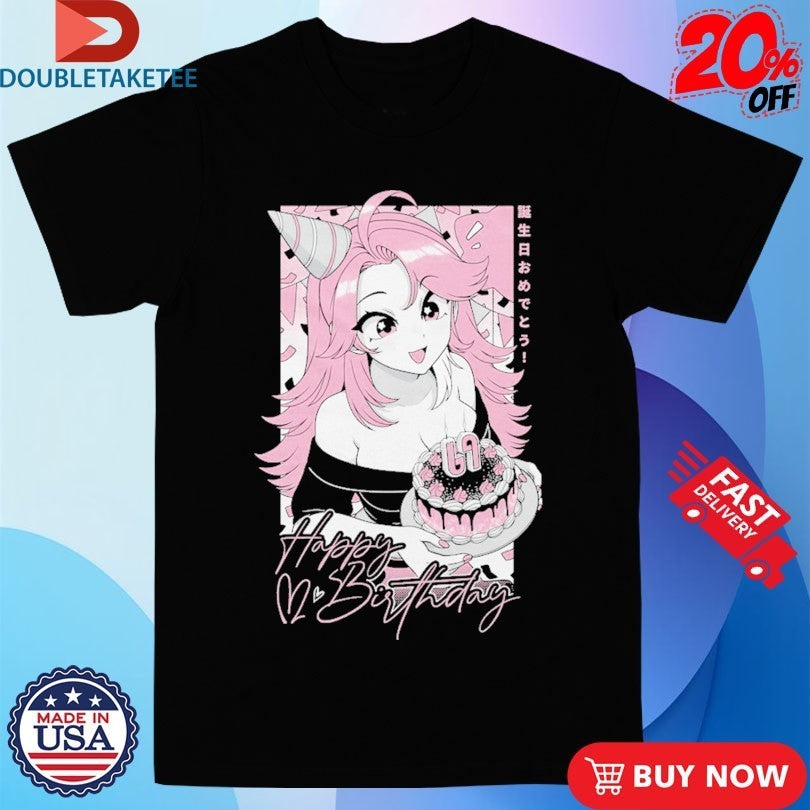 Gamersupps Happy Birthday Girl Anime Waifu Shirts