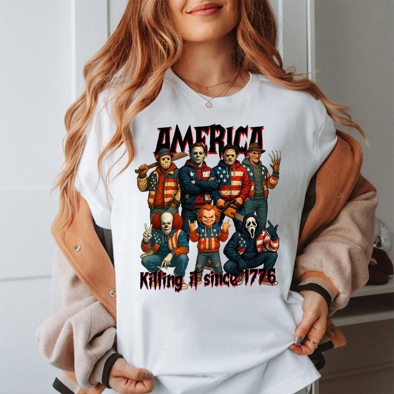 Gangster Killer America Shirt, America Killin It Since 1776 Shirt, 4th Of July , Fourth Of July Tee, Killer Independence...