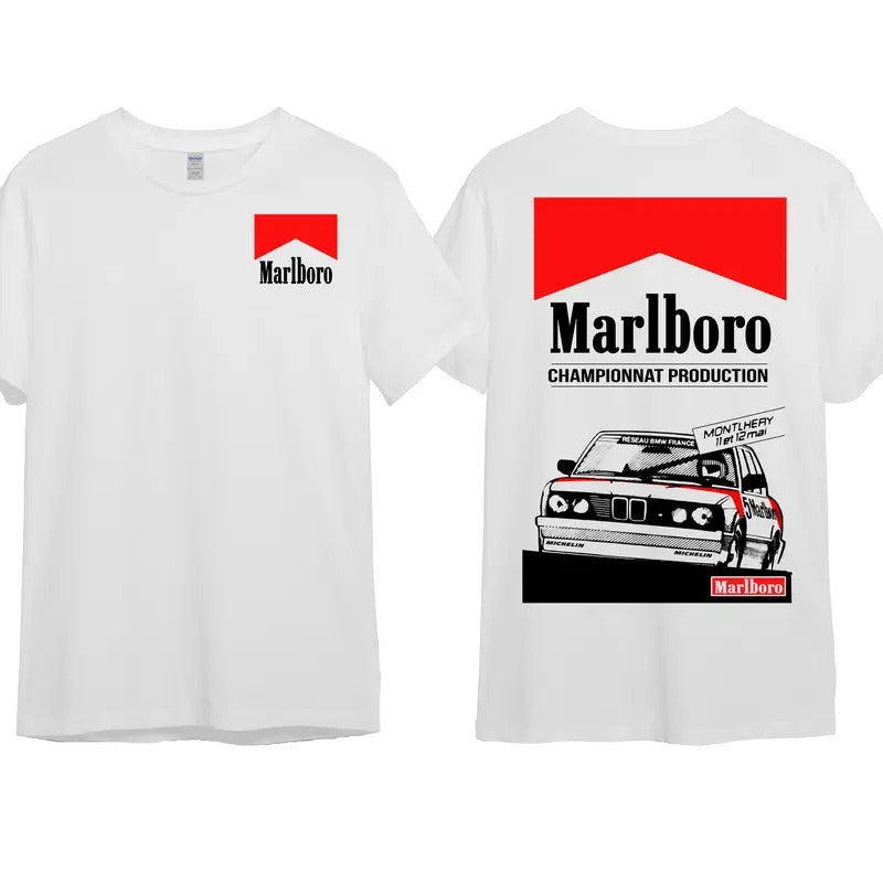 Gangster Racing Marlboro T-shirt, Marlboro Championat racing team Tshirt Unisex Outfit Shirt For Men For Women Tee...