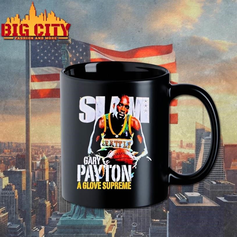 Gary Payton The Glove Slam Cover 90s Basketball Shirt