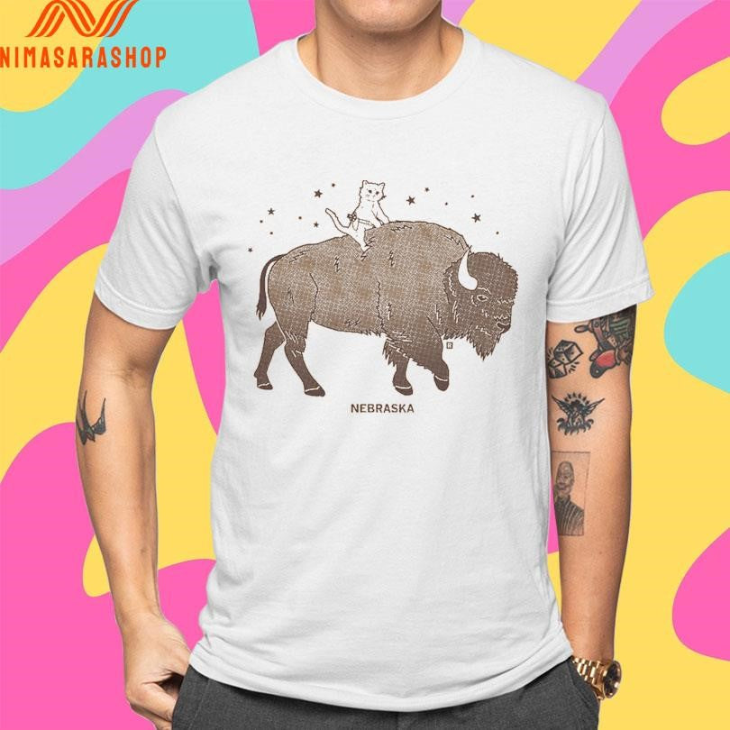 Gary Riding Bison Nebraska Shirts