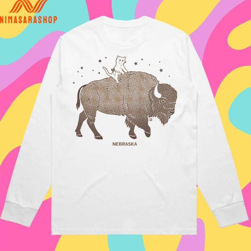 Gary Riding Bison Nebraska Shirts