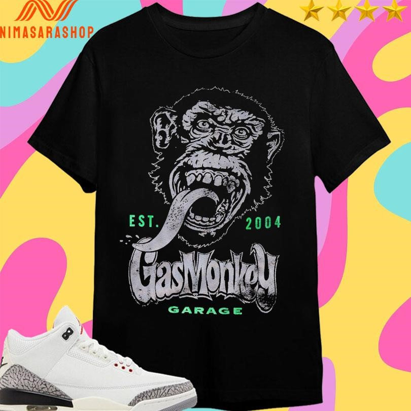Gas Monkey Est 2004 Head Monkey Shirts