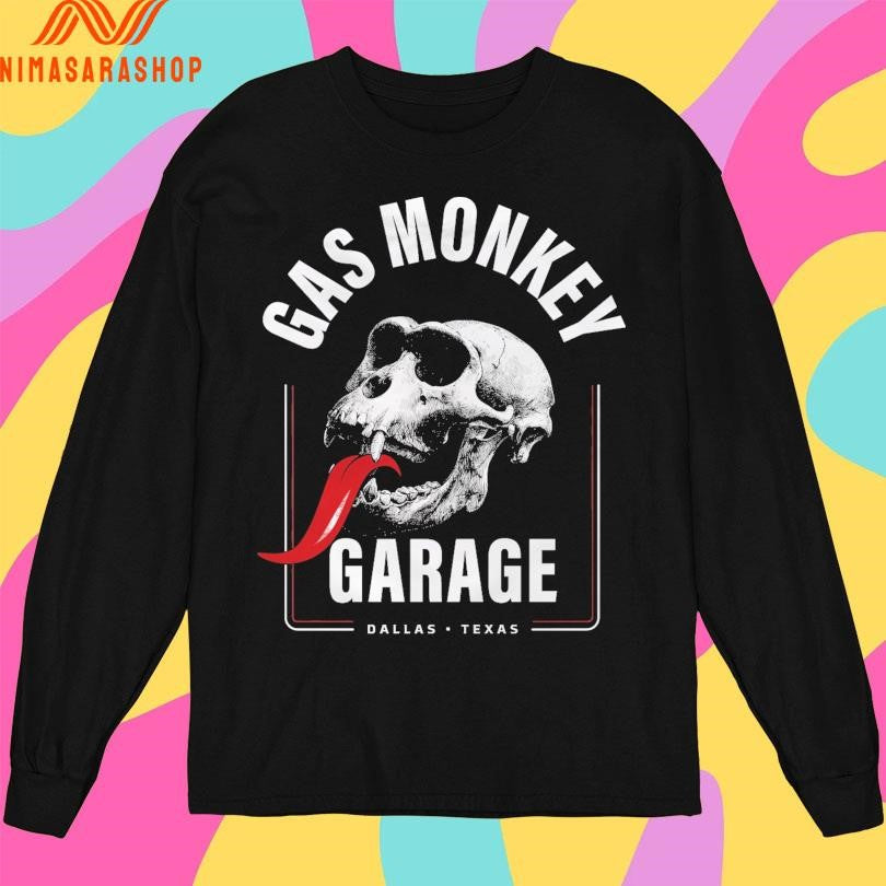 Gas Monkey Garage Dallas Texas Rebel Skull Shirts