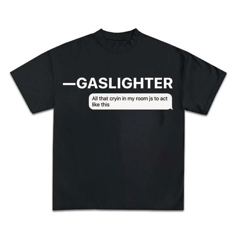 Gaslighter T Shirt Gothic Harajuku Graphic Goth Y2k Clothing Hoodie, Sweatshirt | UrbanDripWear.com