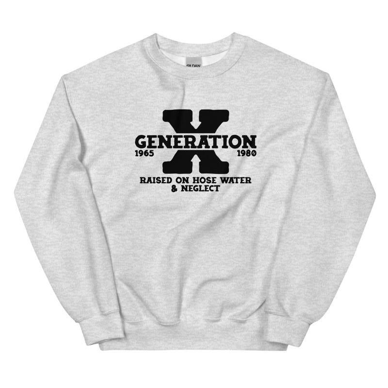 Gen X Graphic Crewneck Sweatshirt T-Shirts, Hoodie | UrbanDripWear.com