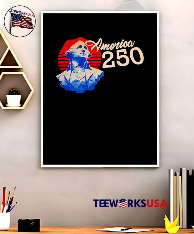 George Washington America 250 Commemorative shirt