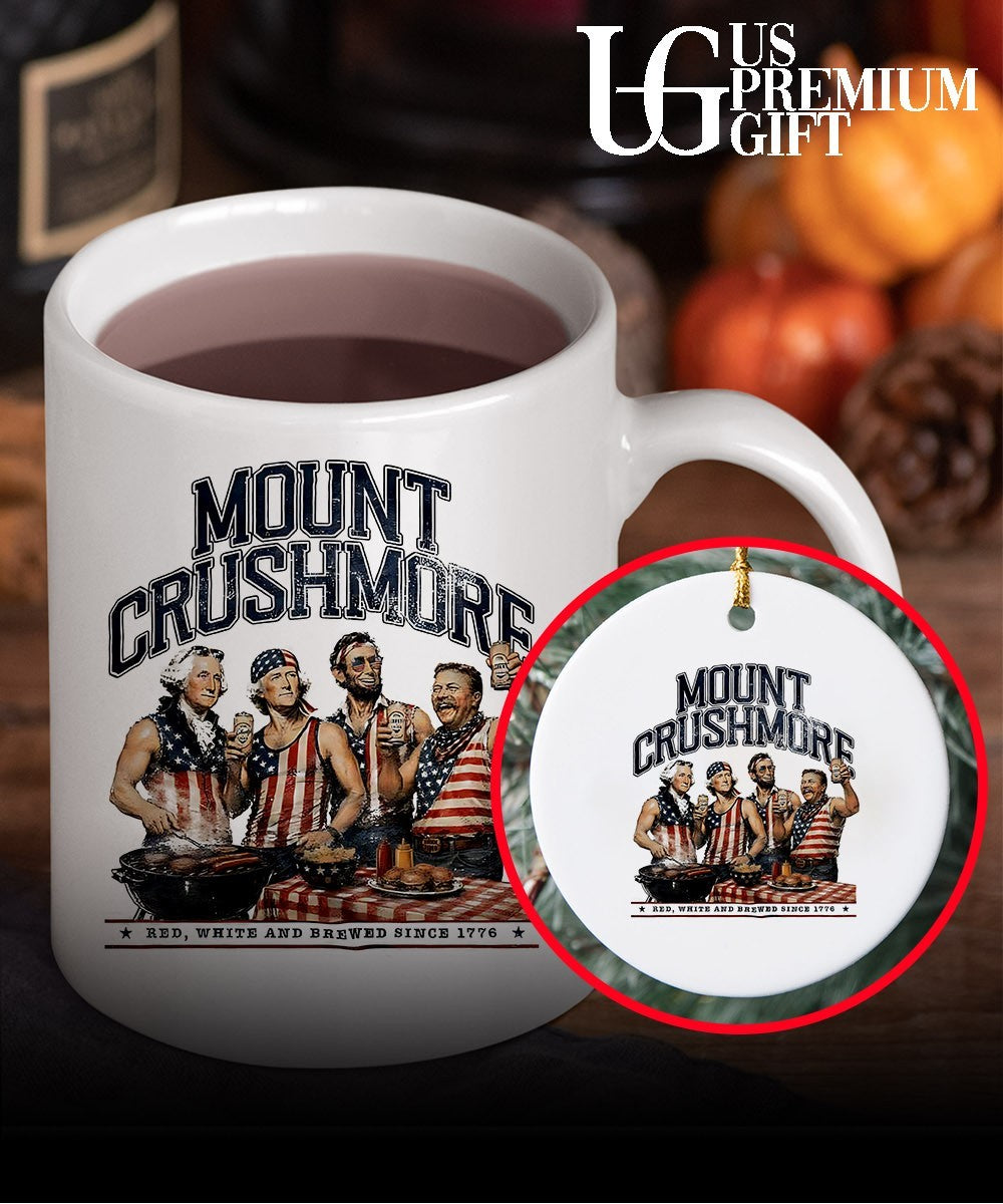 George Washington Thomas Jefferson Abraham Lincoln Theodore Roosevelt Mount Crushmore Red White and Brewed since 1776 shirt