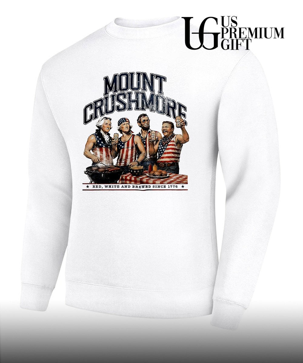 George Washington Thomas Jefferson Abraham Lincoln Theodore Roosevelt Mount Crushmore Red White and Brewed since 1776 shirt