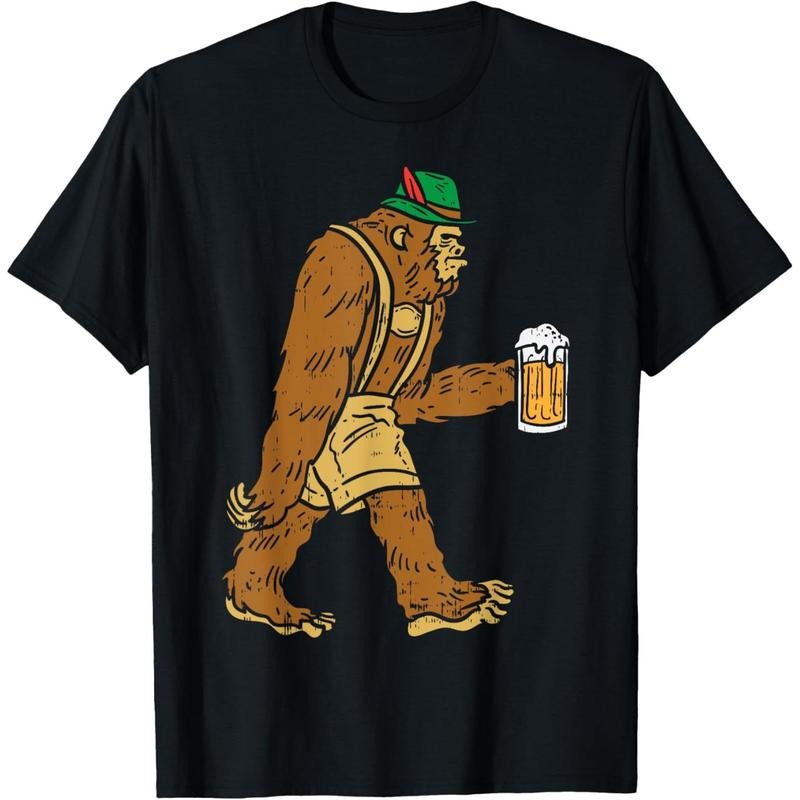 German Bigfoot Sasquatch Beer Lederhose Funny Oktoberfest T-Shirt  made in us Hoodie, Sweatshirt | UrbanDripWear.com