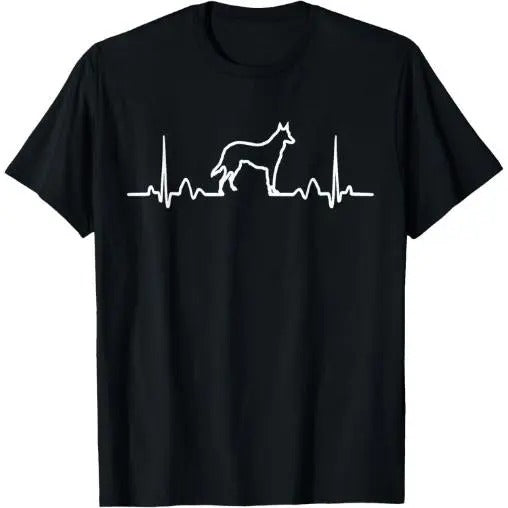 German Shepherd Dog Heartbeat Funny Dog Gift Tee Shirt T-Shirt  Made in USA Hoodie, Sweatshirt | UrbanDripWear.com