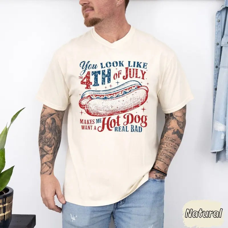 Get Ready for July 4th with our Hot Dog Lovers Shirt! You ll Look Like Independence Day Craving Hot Dogs! Shop Now!...