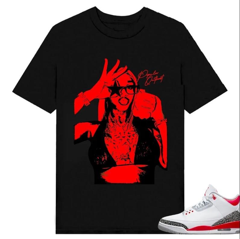 Ghetto Superstar Sexy Redd Graphic T-Shirt, Shirt to match Fire Red 3s Black, Shirt to matching Sneaker Hoodie, Sweatshirt