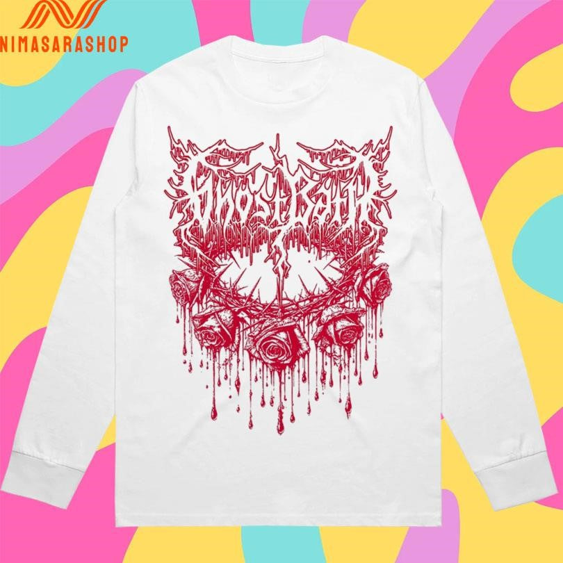 Ghost Bath Rose Thorn Illustration Shirts