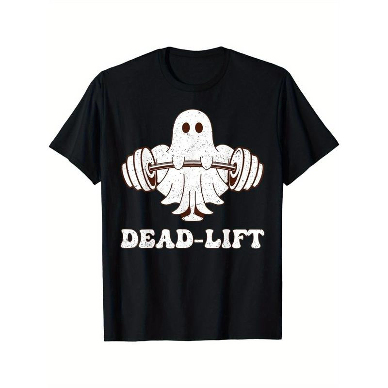 Ghost Dead Lift Groovy Fitness Spooky Funny Halloween Gym T-Shirt made in usa Hoodie, Sweatshirt | UrbanDripWear.com