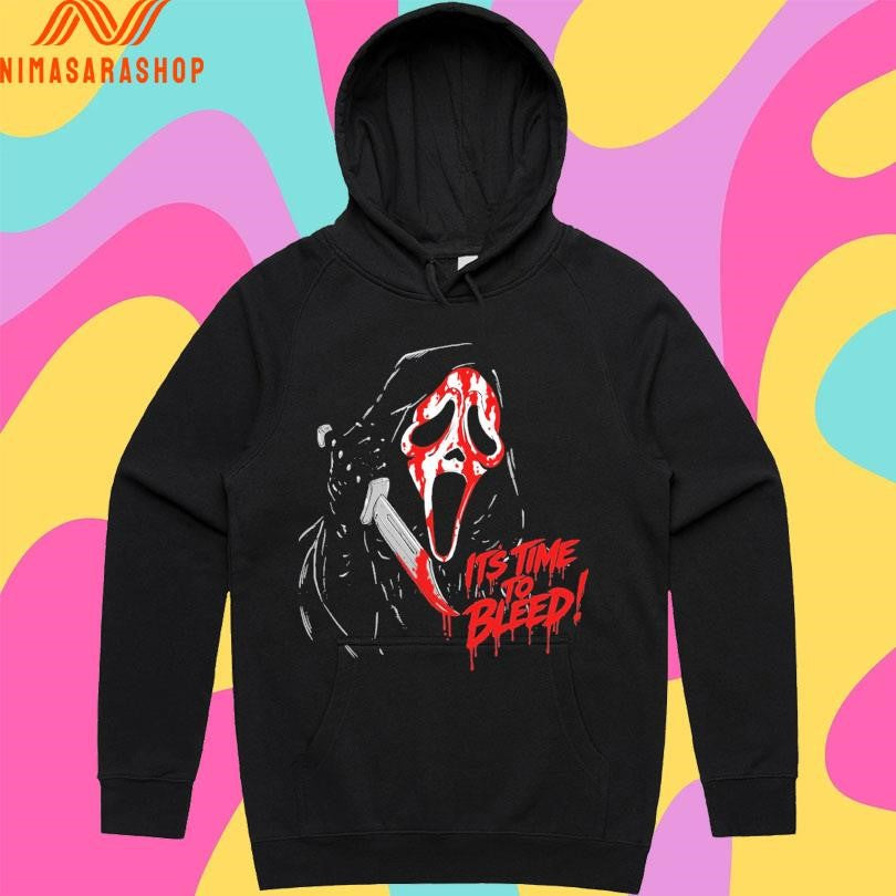 Ghost Face It’s Time To Bleed Bleeding Glow In The Dark Shirts