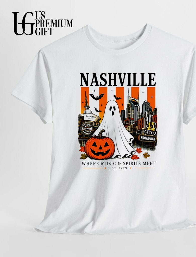 Ghost Nashville Where Music and Spirits Meet Halloween 2026 shirt