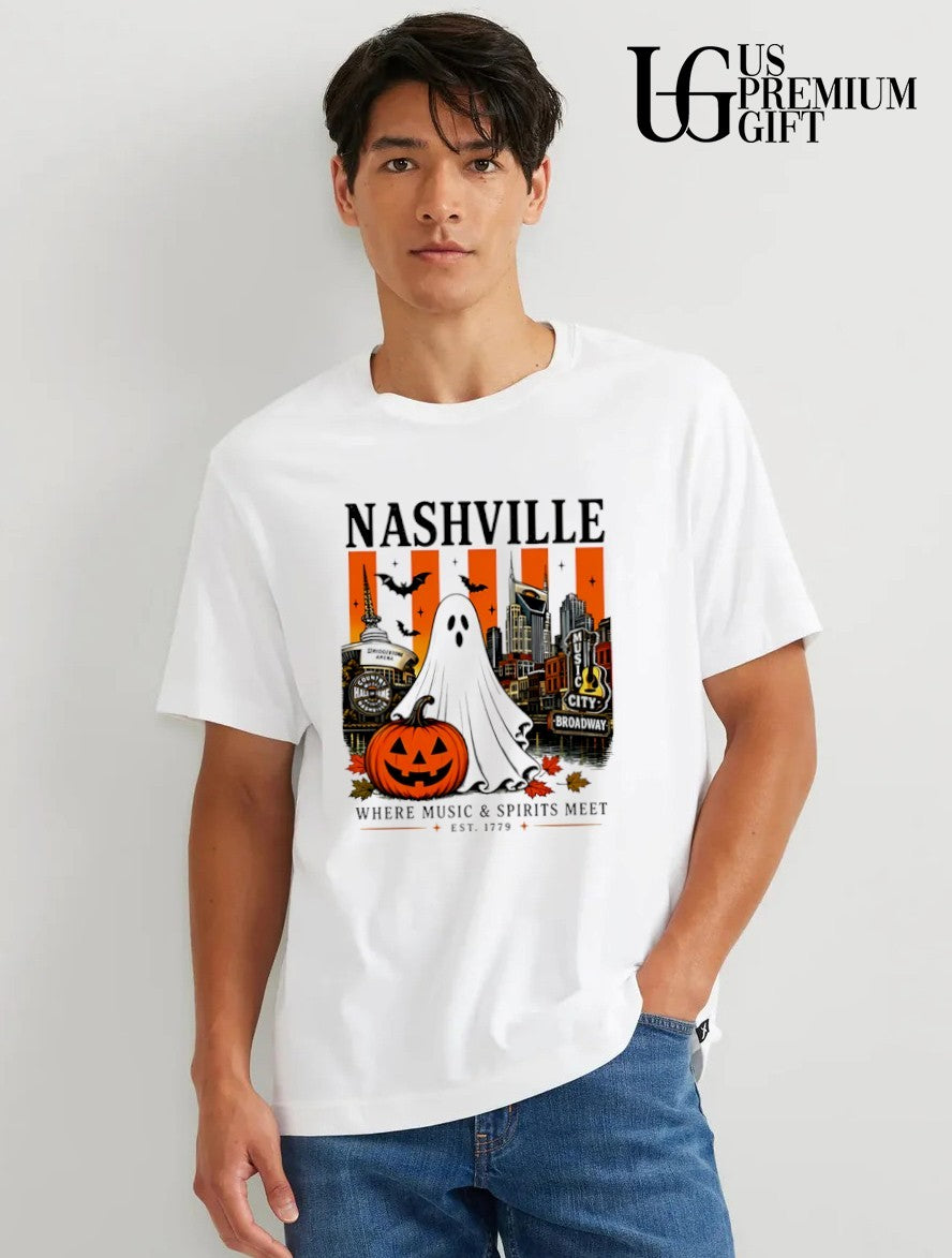 Ghost Nashville Where Music and Spirits Meet Halloween 2026 shirt