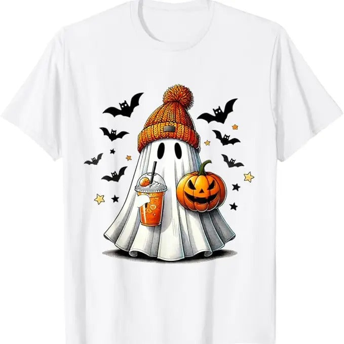 Ghost With The Most Shirt, Women's Halloween Themed Ghost & Pumpkin Shirt Hoodie, Sweatshirt | UrbanDripWear.com