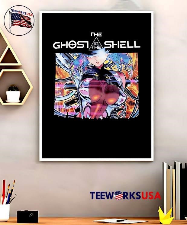 Ghost in the Shell Cyborg Anime Sci-Fi Cyberpunk Graphic T-Shirt