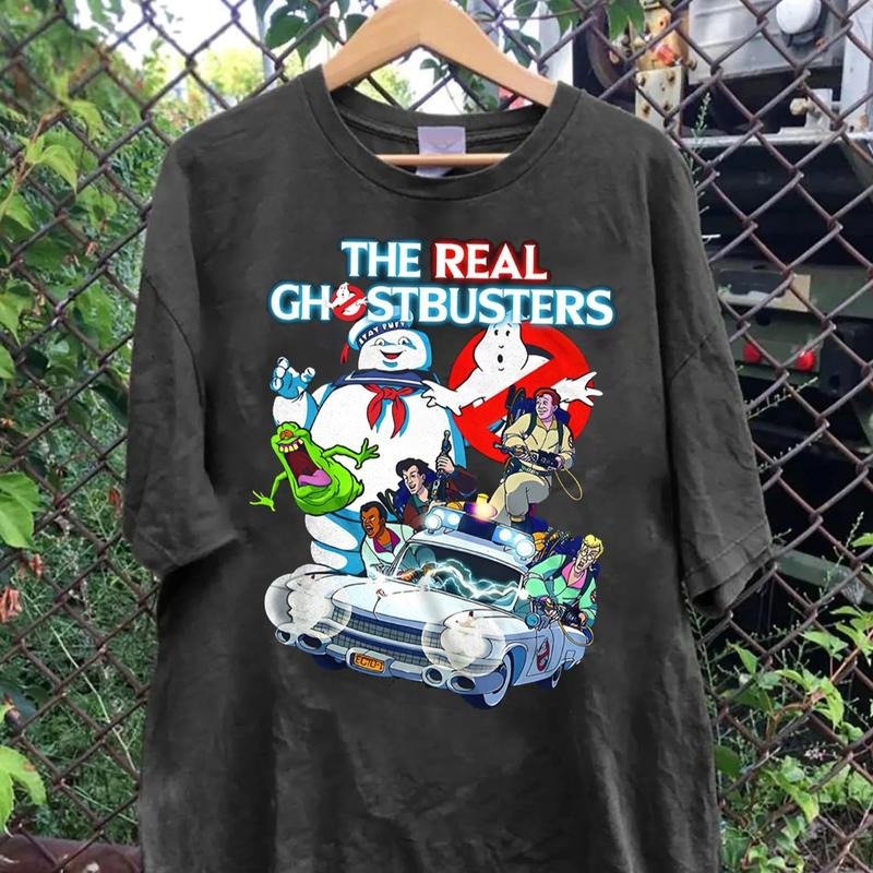 Ghostbusters 80s Vintage T-Shirt, Ghostbusters Cartoon Halloween Shirts, 80s Halloween Shirt, Scary Cartoon Movie Tee...