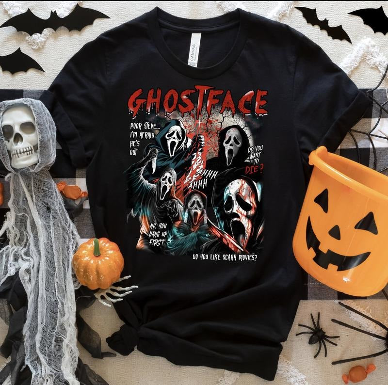 Ghostface Sweatshirt, Halloween Shirt, Halloween Hoodie, Scary Movie Shirt | UrbanDripWear.com