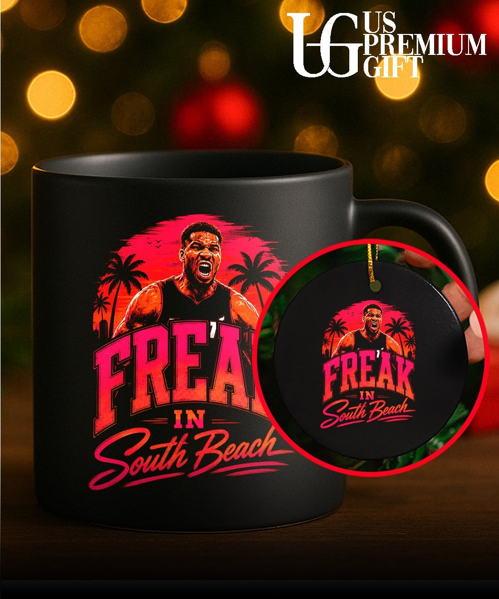 Giannis Antetokounmpo Miami Heat NBA Freak in South Beach shirt