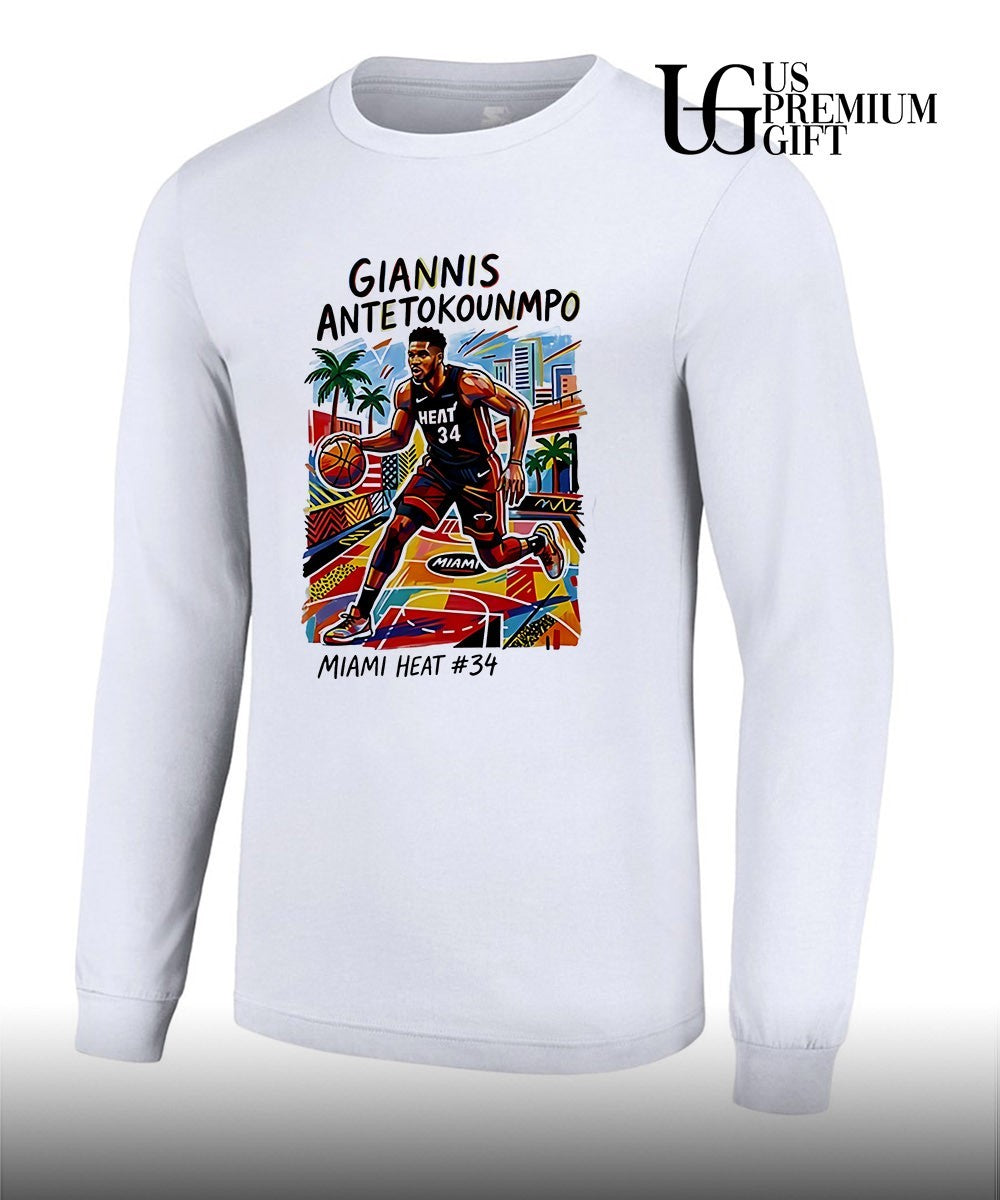 Giannis Antetokounmpo Miami Heat Trade Day Basketball shirt