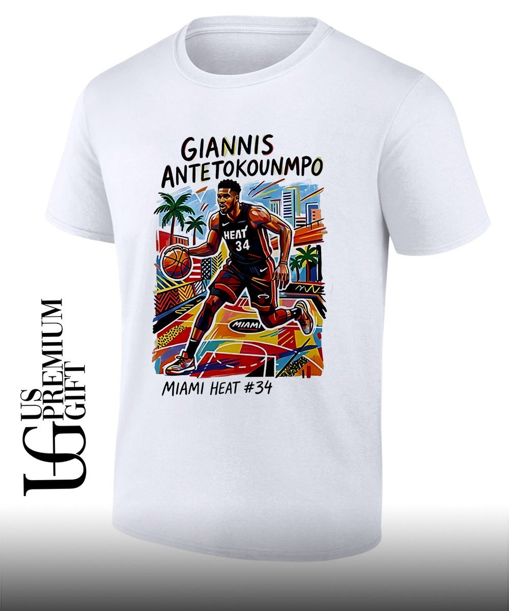 Giannis Antetokounmpo Miami Heat Trade Day Basketball shirt