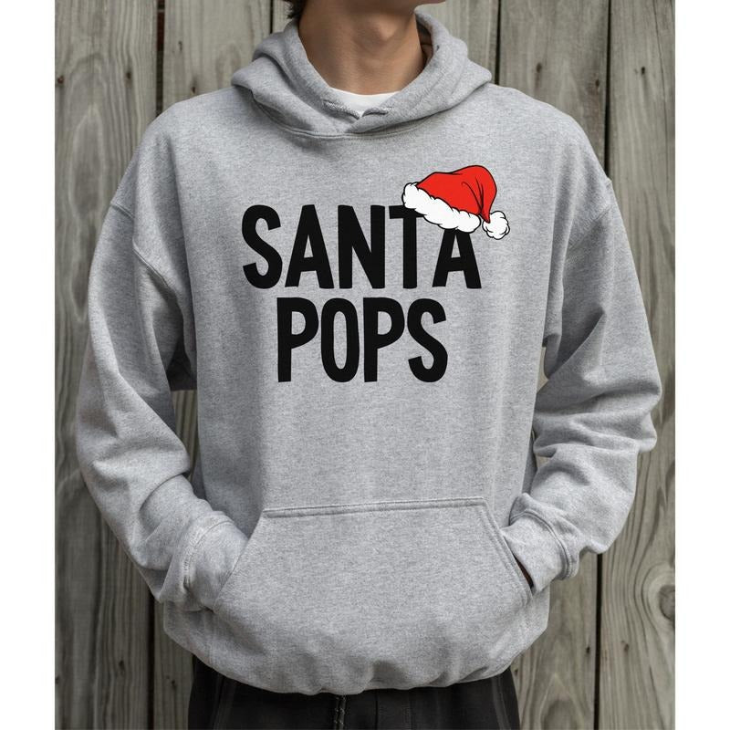 Gift For Papa Santa Funny Tee. New papa Gift, Unisex Long Sleeve Pullover Shirt Hoodie, Sweatshirt | UrbanDripWear.com