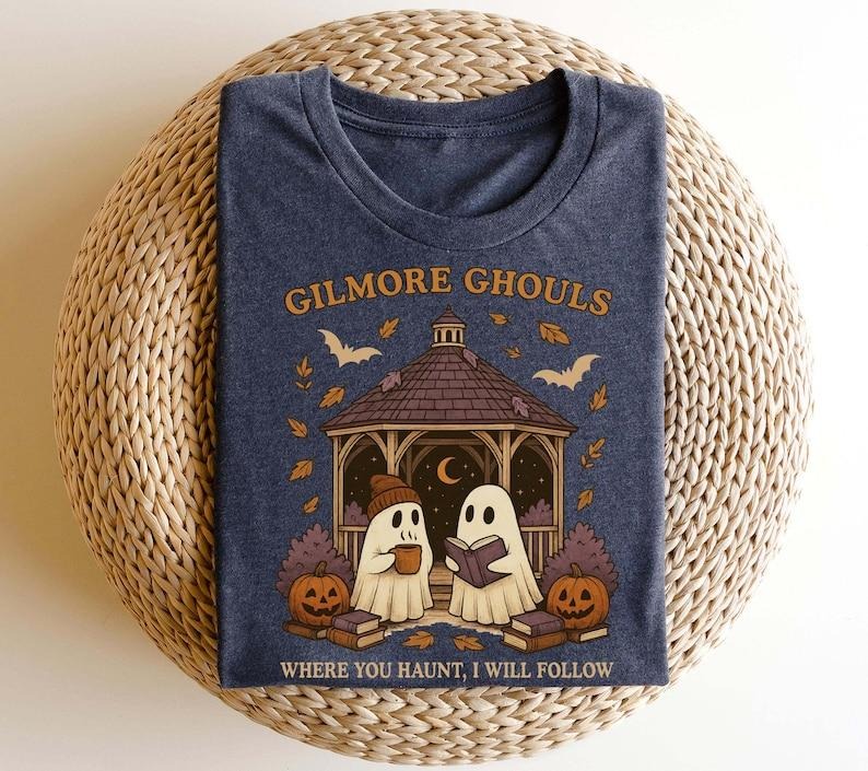 Gilmore Ghouls Shirt, Where You Haunt I Will Follow Shirt, Cute Ghost Halloween Tee, Spooky Fall Shirt, Autum Shirt,...