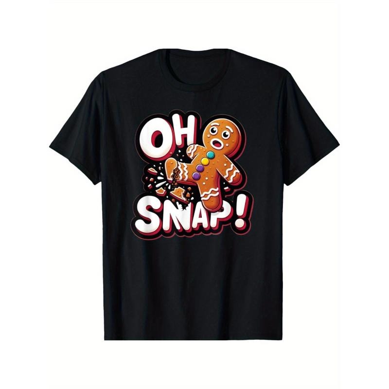 Gingerbread Man Cookie Oh Snap Funny Christmas T-Shirt made in usa Hoodie, Sweatshirt | UrbanDripWear.com