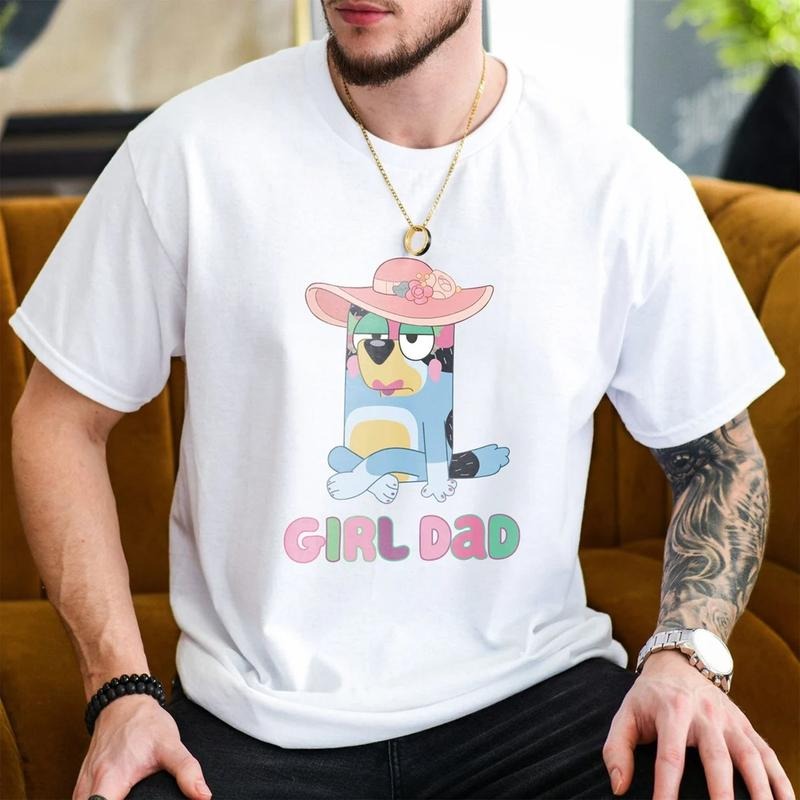 Girl Dad Shirt, Bluey Girl Dad Shirt, Gift For Him, Bluey Shirt Hoodie, Sweatshirt | UrbanDripWear.com