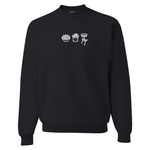 'Girl Dinner' Embroidered Crewneck Sweatshirt T-Shirts, Hoodie | UrbanDripWear.com