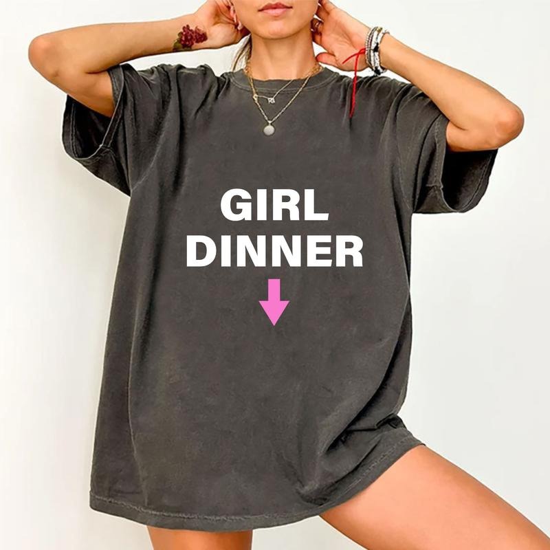 Girl Dinner Shirt, Shirt For Men and Women, Trendy Shirt Hoodie, Sweatshirt | UrbanDripWear.com