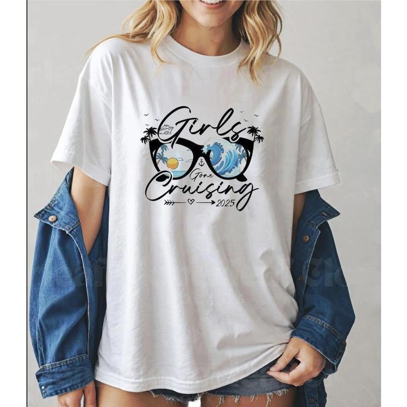 Girls Gone Cruising Shirt, Girls Cruise 2025 Tee, Cruise Lovers Shirt, Vacation Cruise Trip Shirt, Matching Cruise Shirt,...