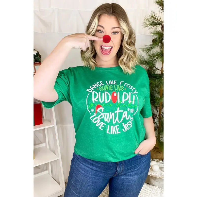 Give Like Santa, Love Like Jesus T-Shirt Hoodie, Sweatshirt | UrbanDripWear.com