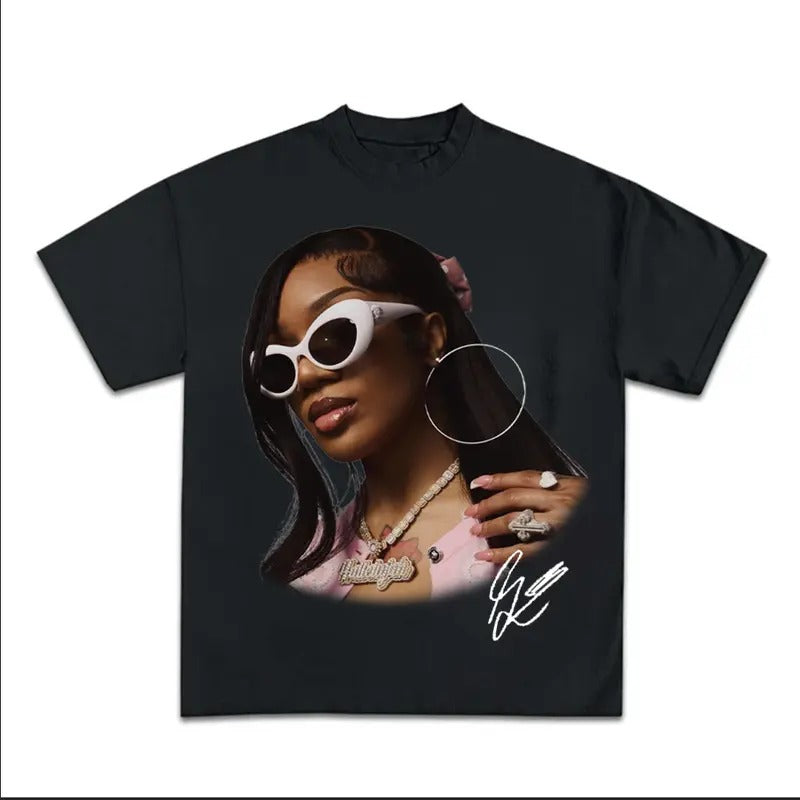 Glo Signature Glasses Big Face Graphic Rap Tee Shirt Streetwear Fashion Hoodie, Sweatshirt | UrbanDripWear.com