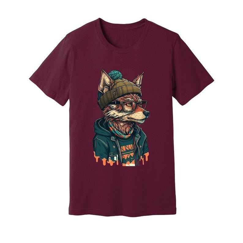 Gnoll Hipster Graphic T Shirt Hoodie Sweater, Fantasy Monster T-shirt, Dungeons and Dragons Shirt, Unisex Tee, Funny...