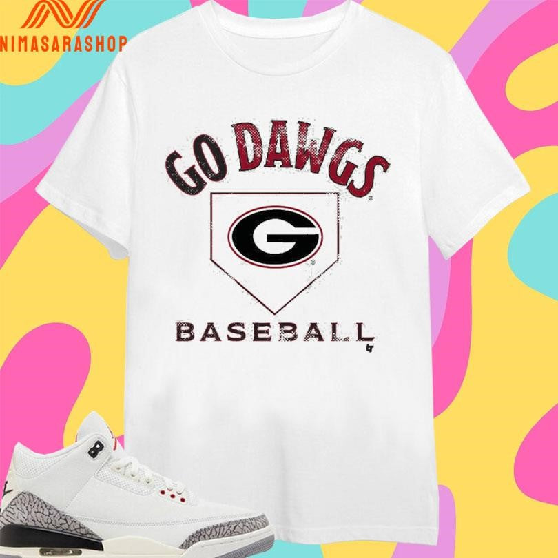 Go Dawgs Georgia Bulldogs Baseball Home Plate Shirts